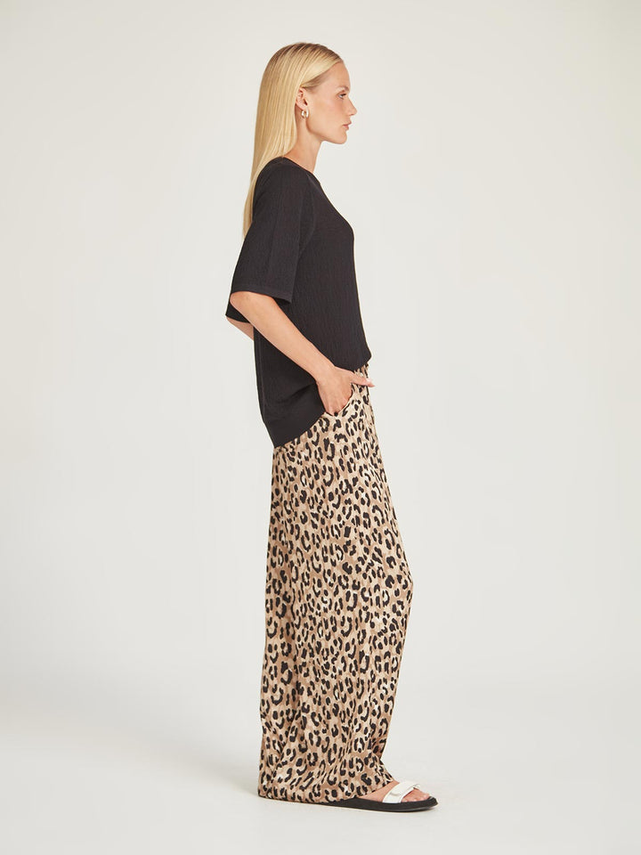 Zahara Print Pant (Leopard Print)
