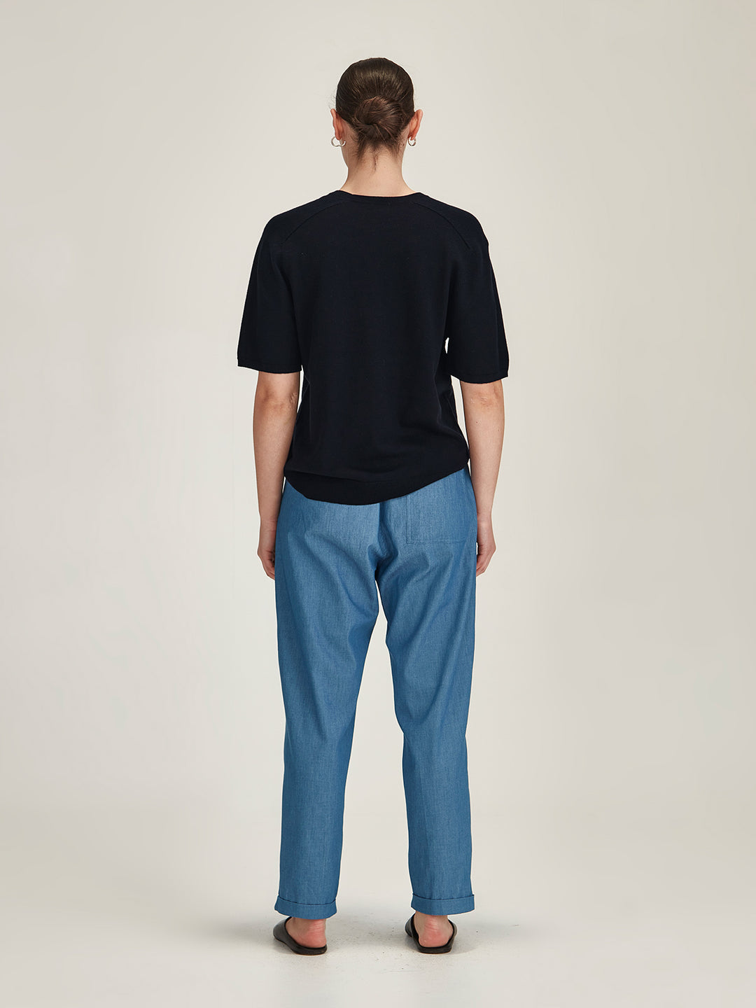 Cecilia Knit Tee (Navy)