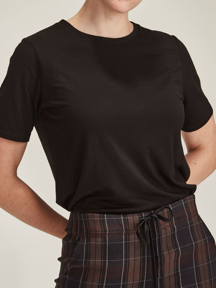 Lena Luxe Tee (Black)