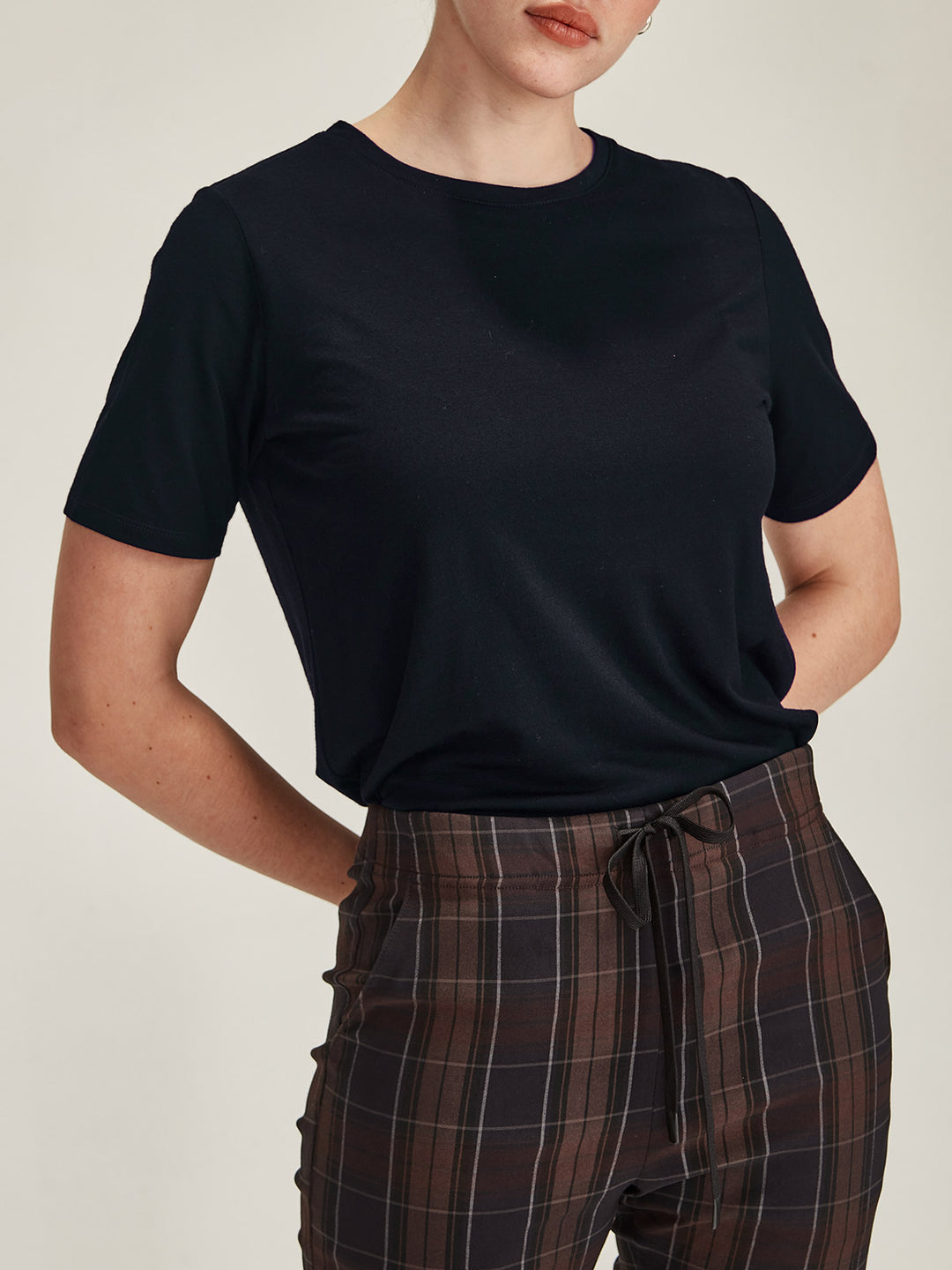 Lena Luxe Tee (Navy)