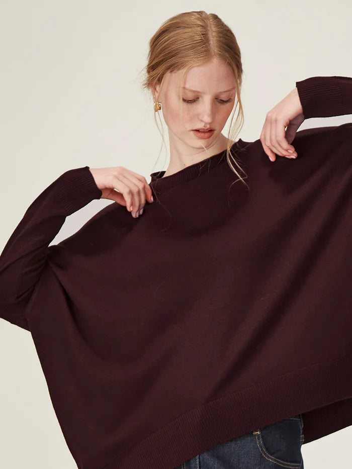 Gemma Merino Weekender (Plum)