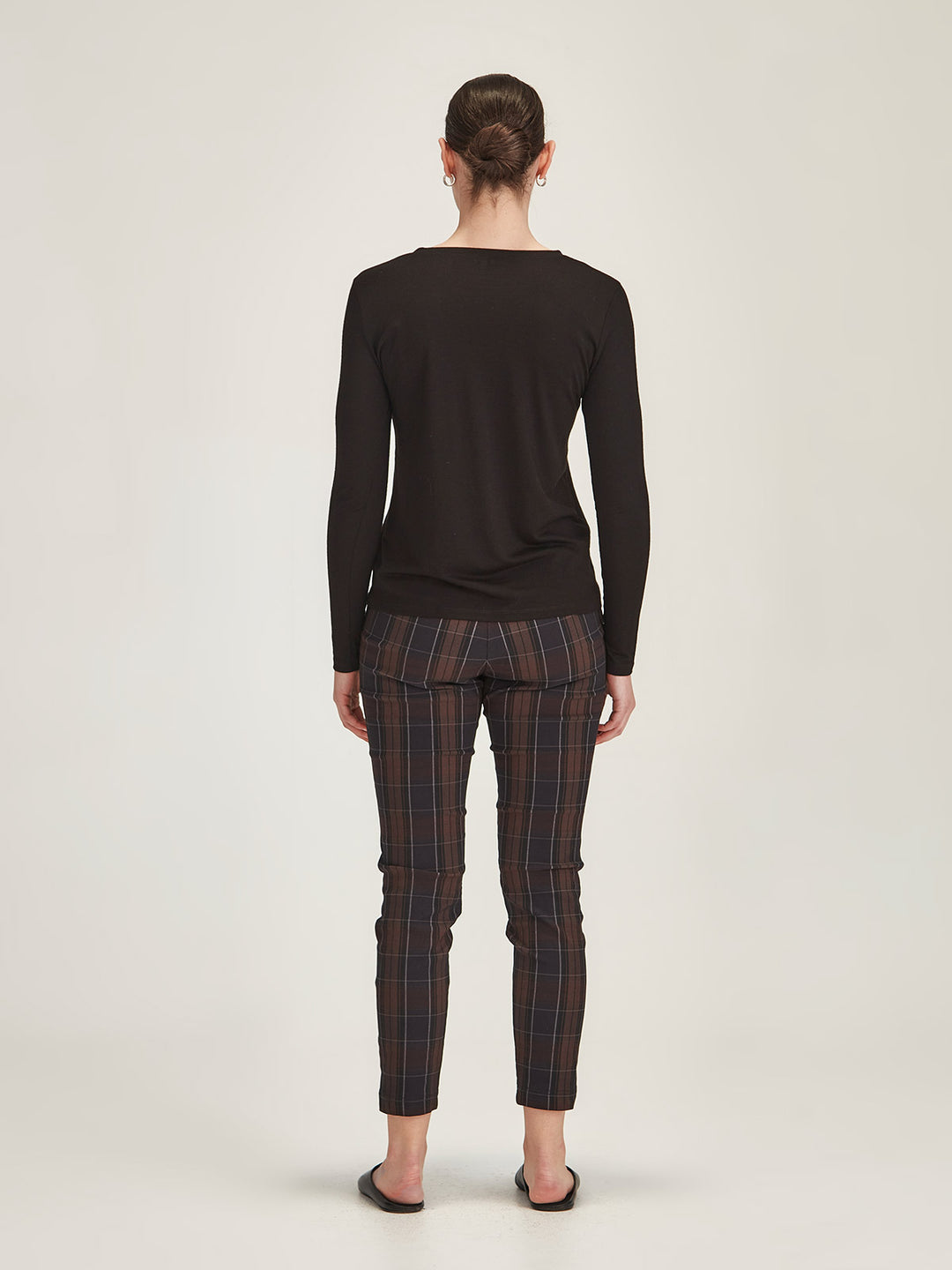 Lena Luxe Tee - Long Sleeve (Black)