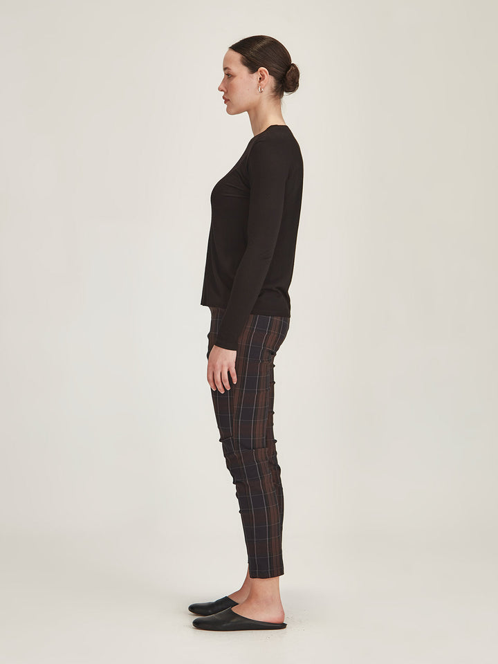 Lena Luxe Tee - Long Sleeve (Black)