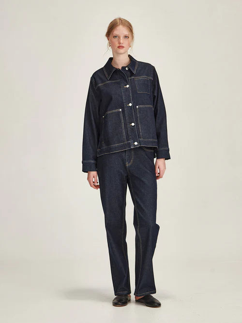 Juko Straight Jean (Dark Wash)