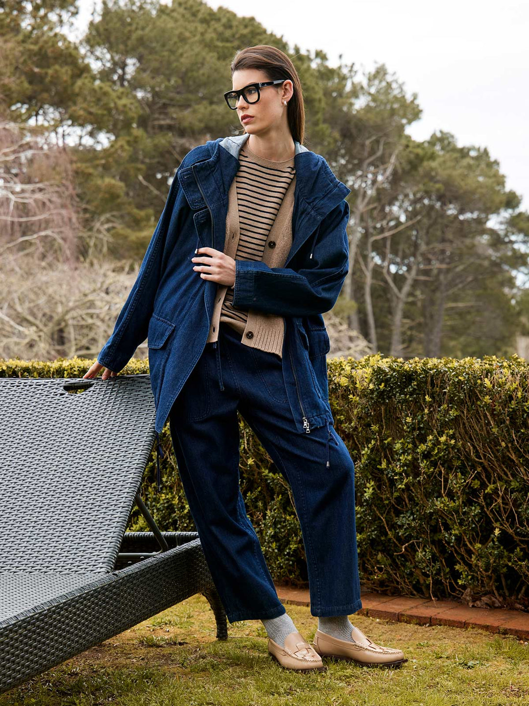 Ginza Drawstring Jean (Dark Wash)