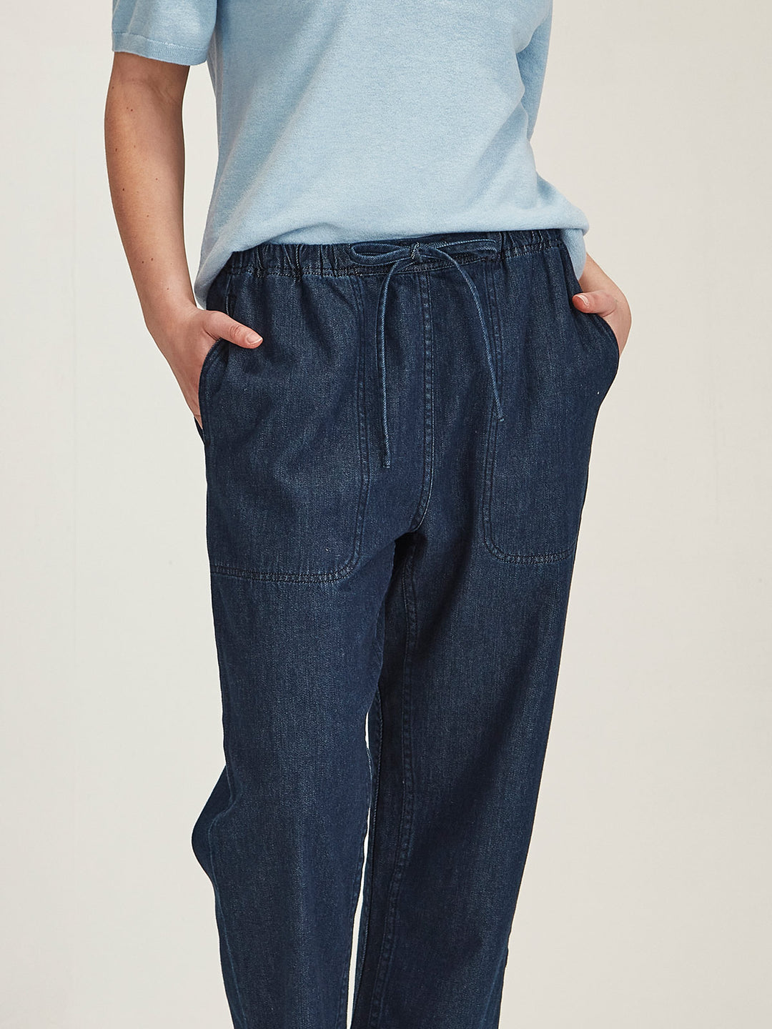 Ginza Drawstring Jean (Dark Wash)