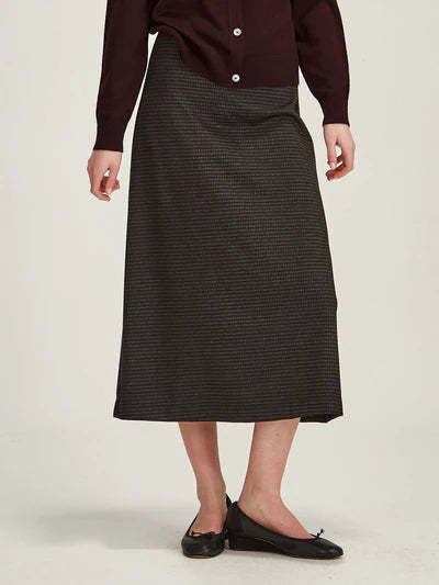 Aiden Check Skirt (Charcoal Check)
