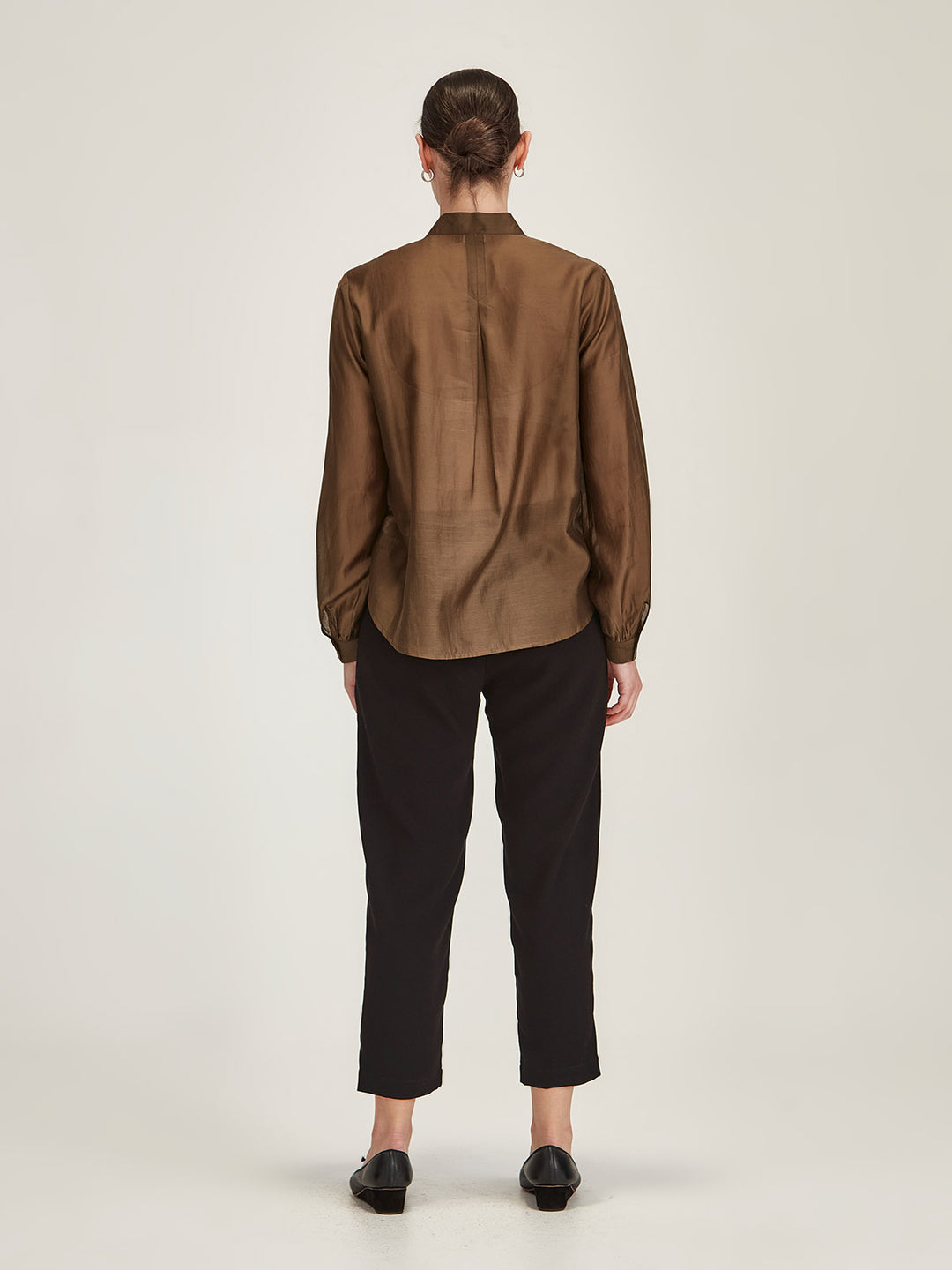 Ami Ruffle Shirt (Cinnamon)