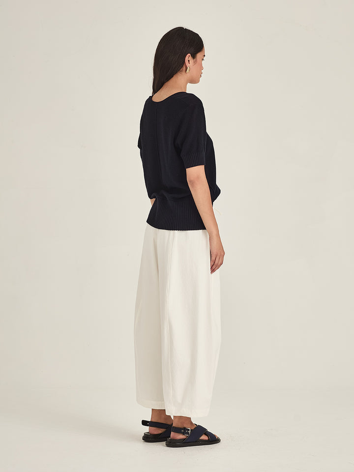 Salma Knit Tee (French Navy)