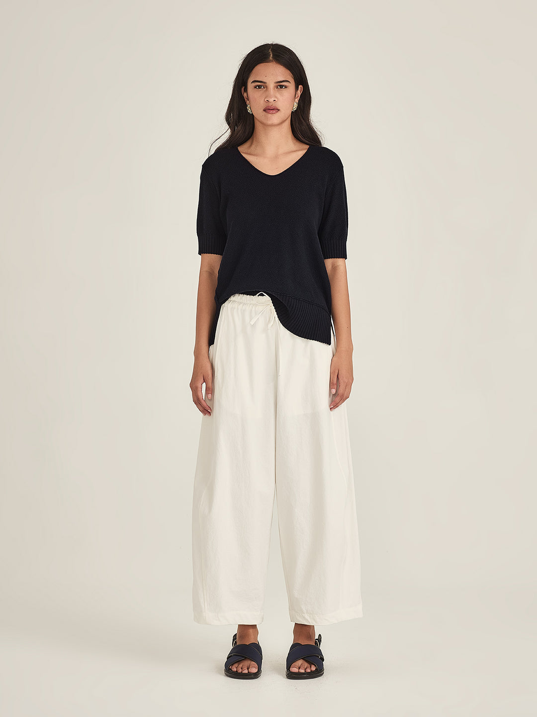 Salma Knit Tee (French Navy)