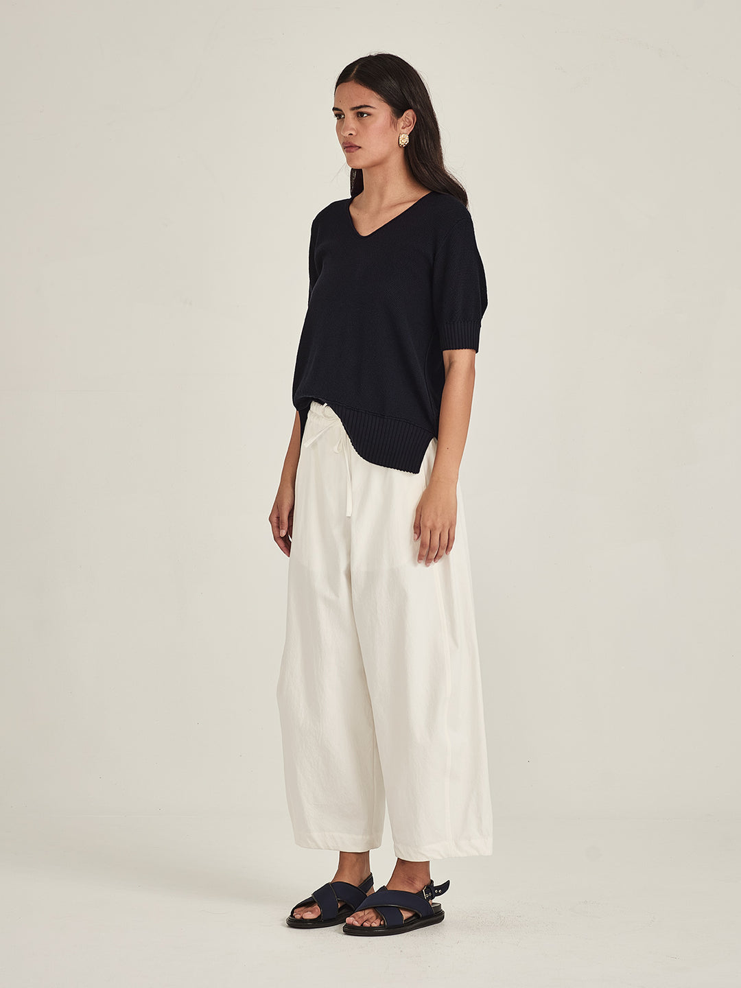 Salma Knit Tee (French Navy)