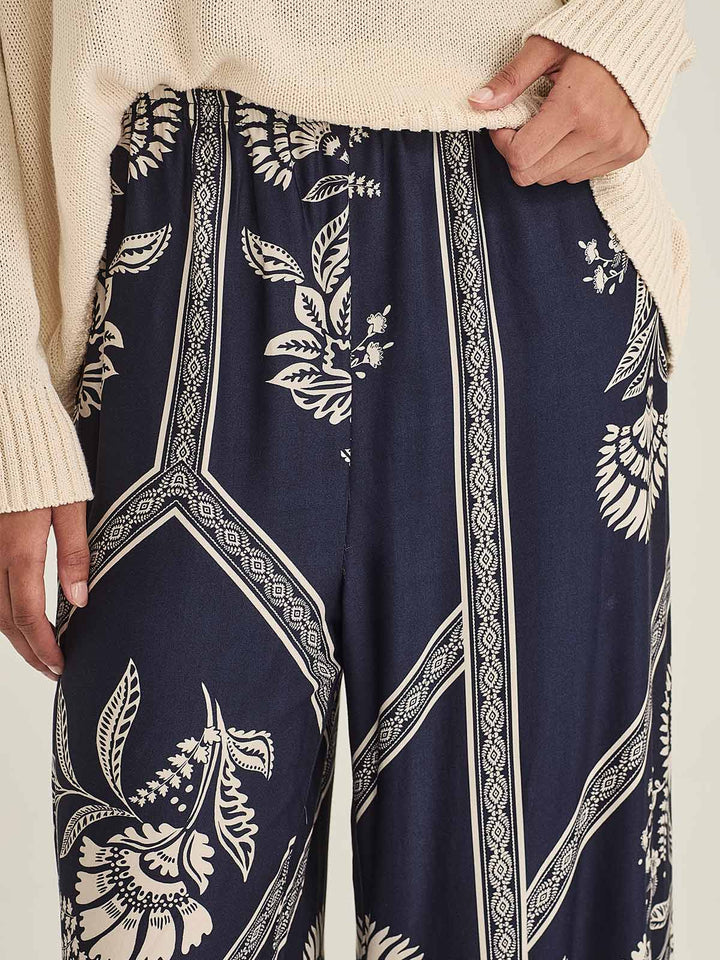 Mondo Print Pant (French Blue)