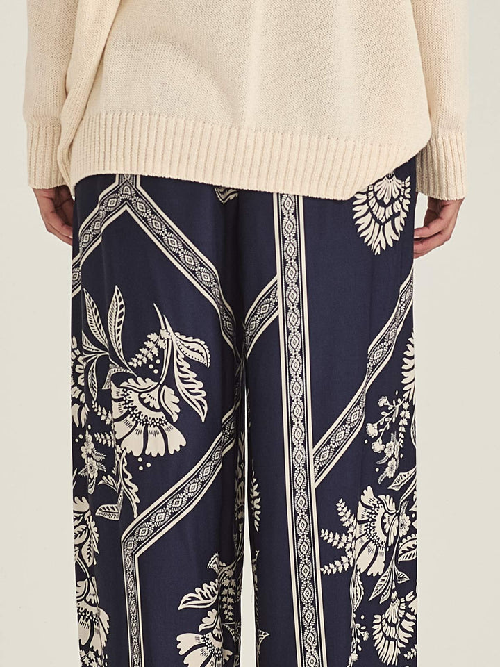 Mondo Print Pant (French Blue)