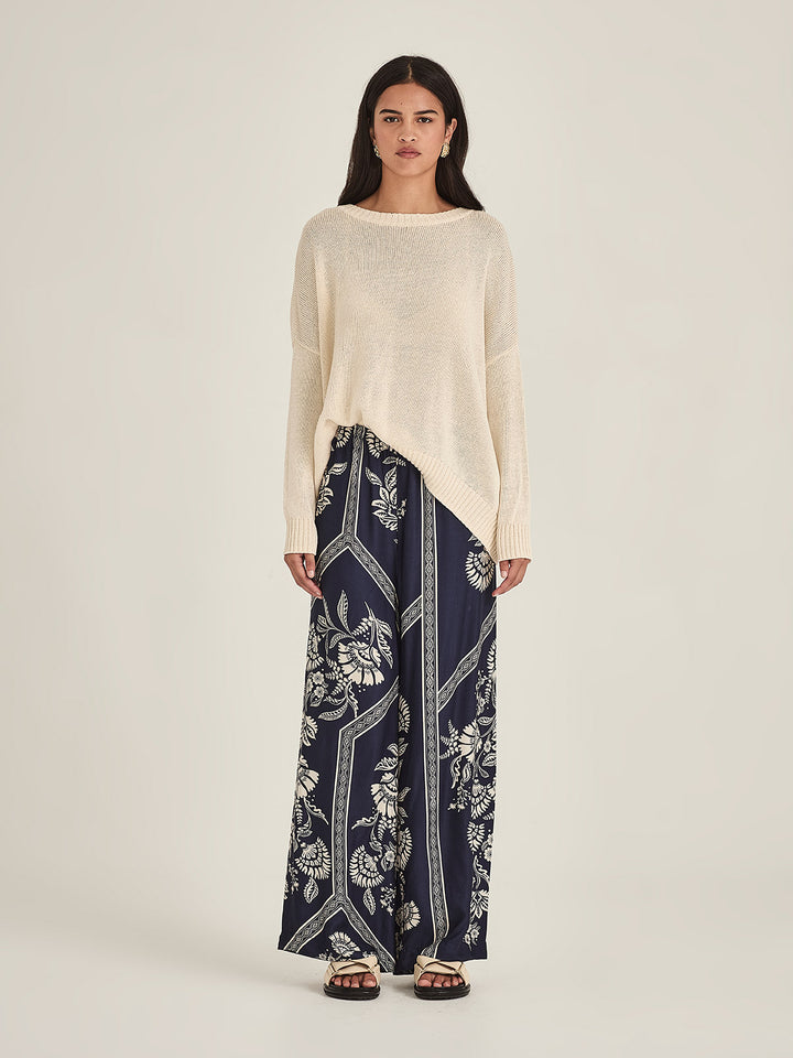 Mondo Print Pant (French Blue)