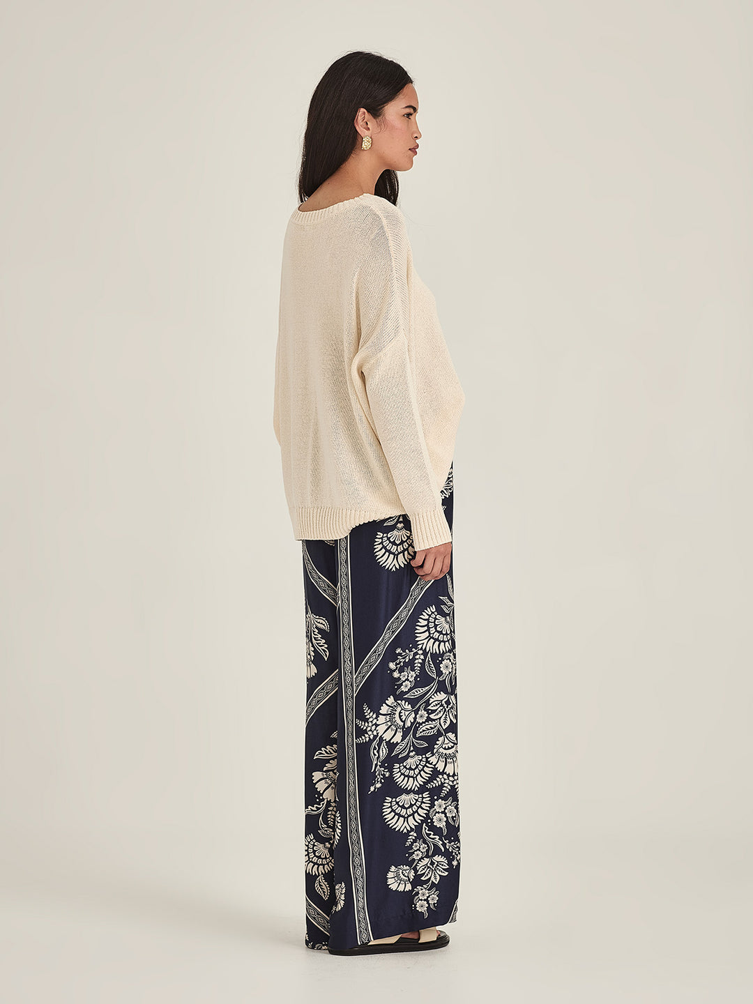 Mondo Print Pant (French Blue)