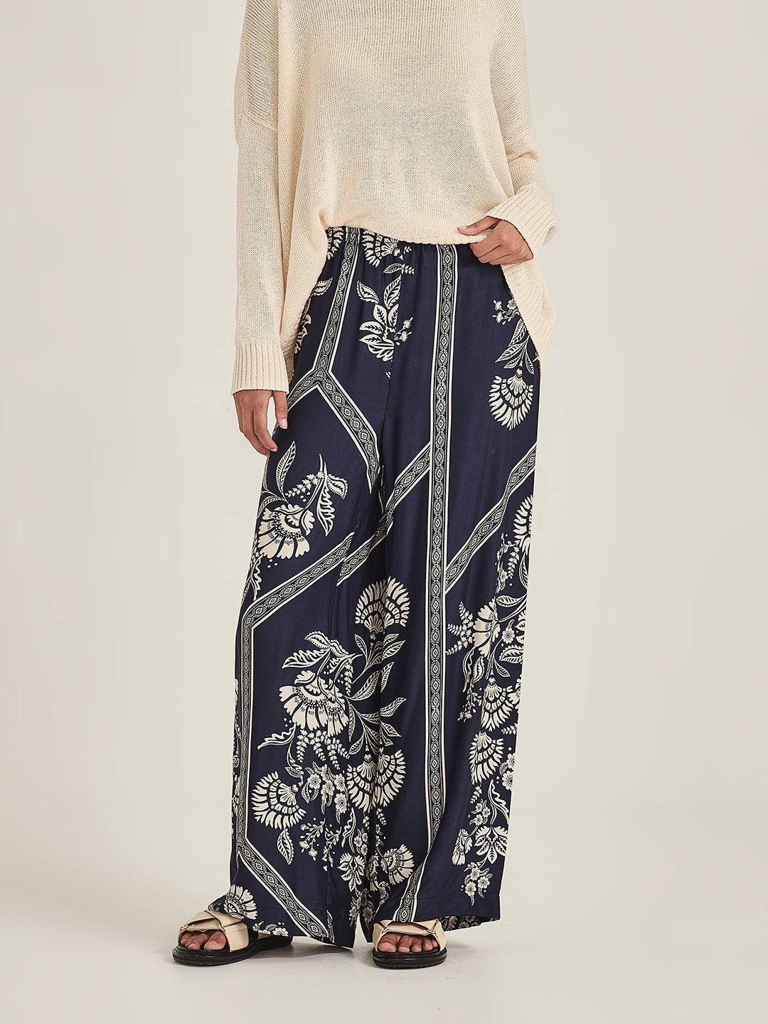 Mondo Print Pant (French Blue)