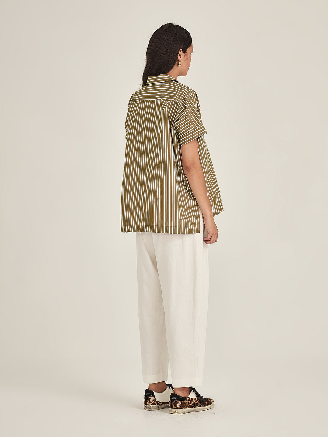 Annie Stripe Shirt (Tan Stripe)