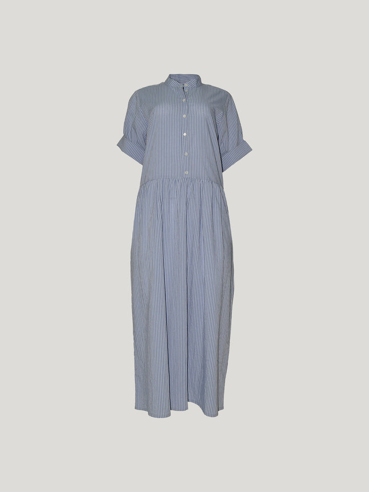 Monica Stripe Dress (Cornflower Stripe)