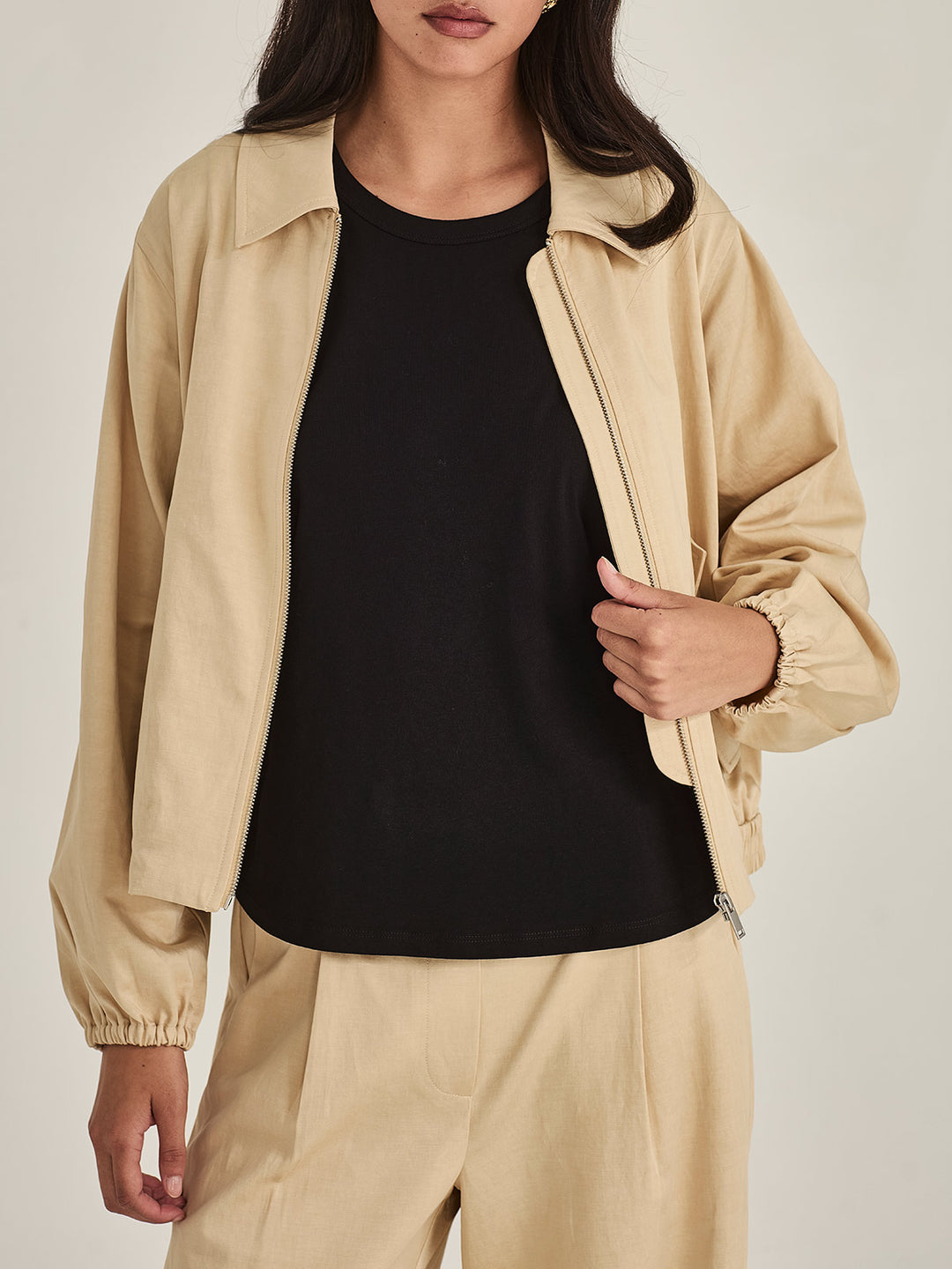 CAMRYN Bomber Jacket (Champagne)