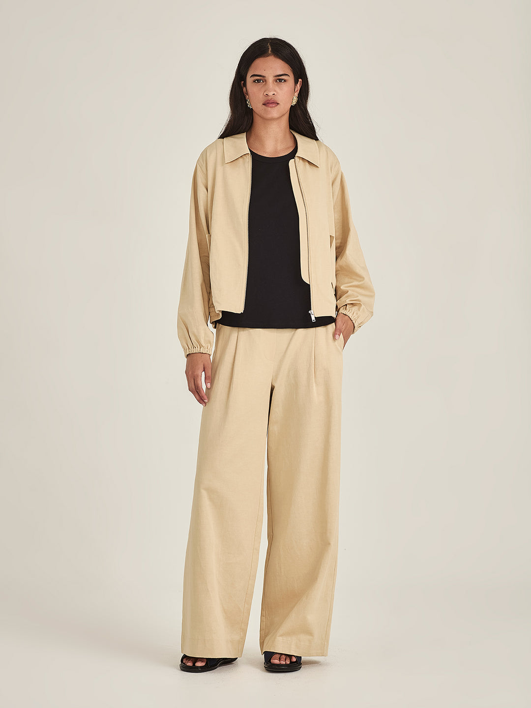 CAMRYN Bomber Jacket (Champagne)