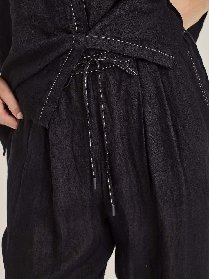 Leo Linen Pant (French Navy)