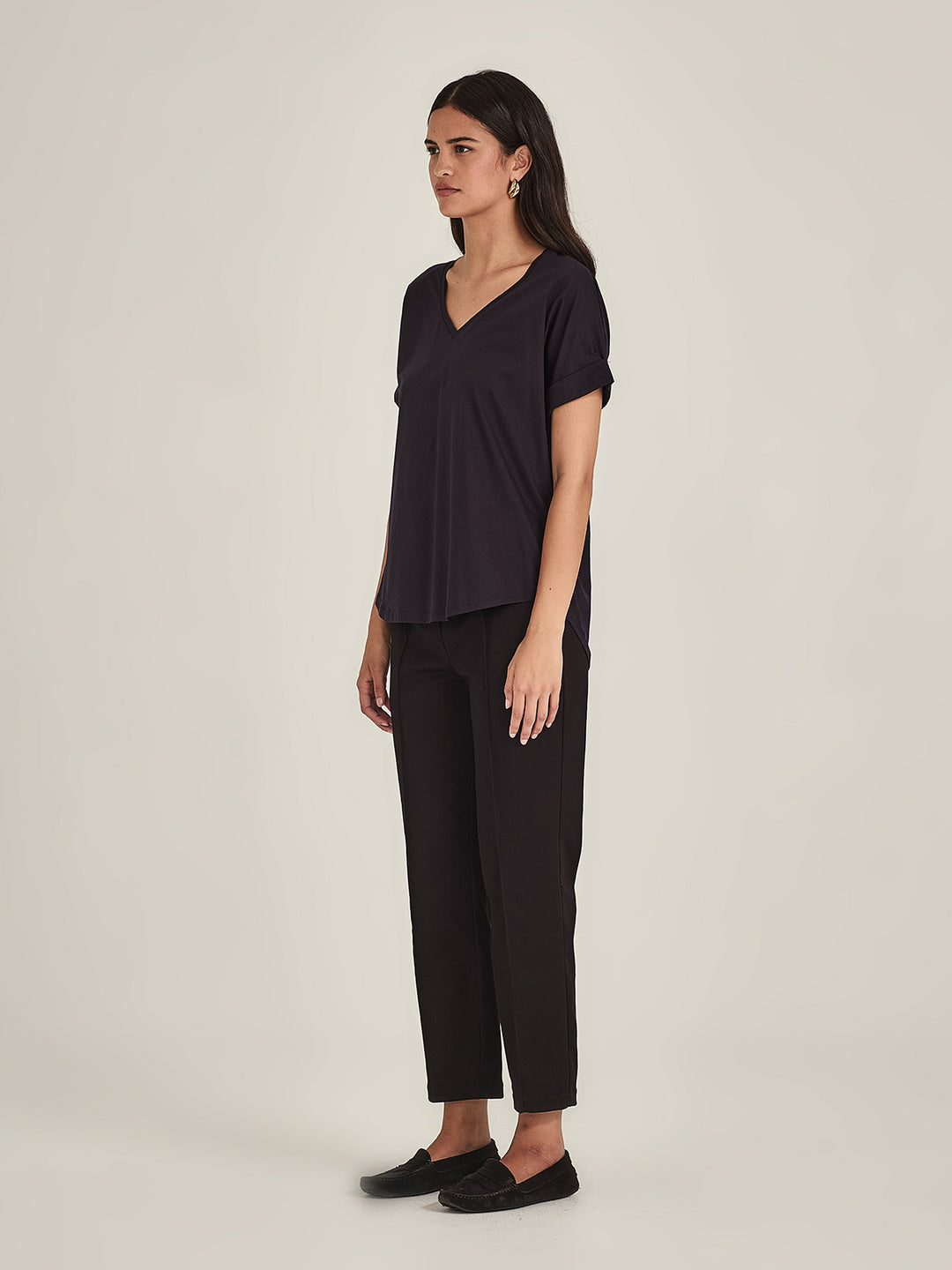 Audrey Cigarette Pants (Black)
