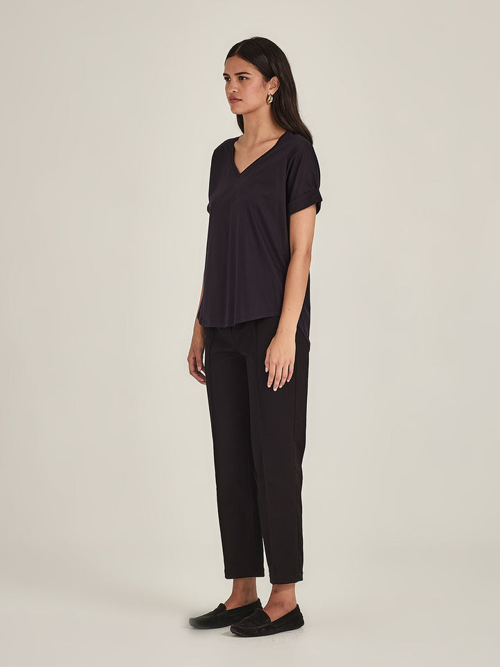 Audrey Cigarette Pants (Black)