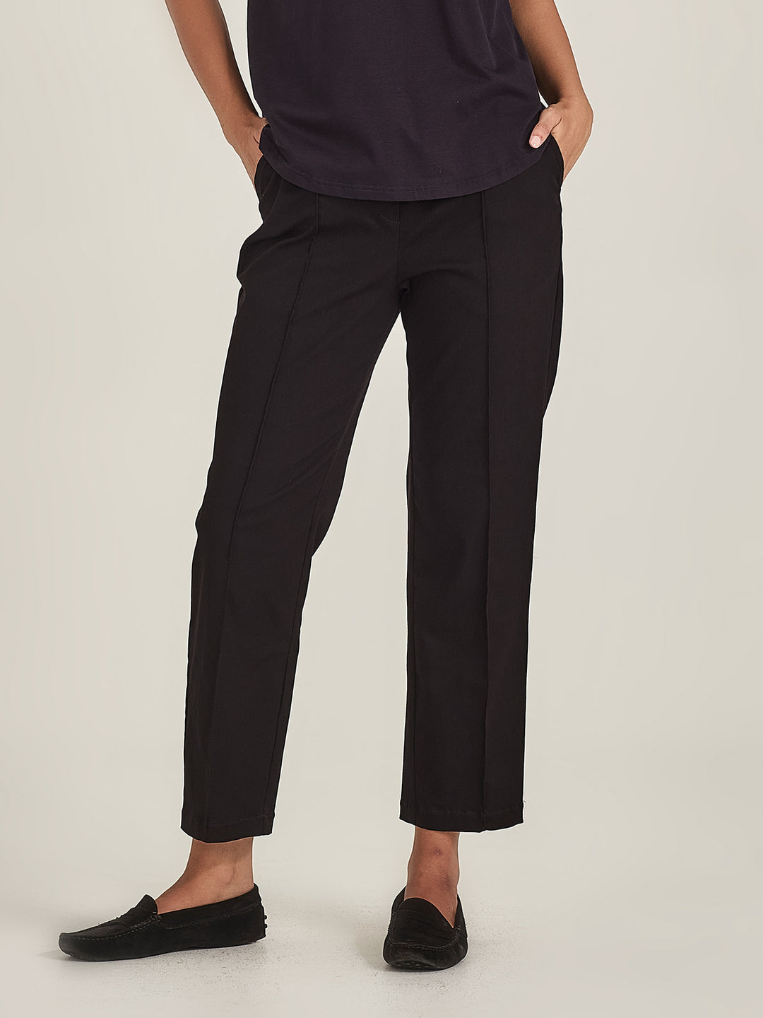 Audrey Cigarette Pants (Black)