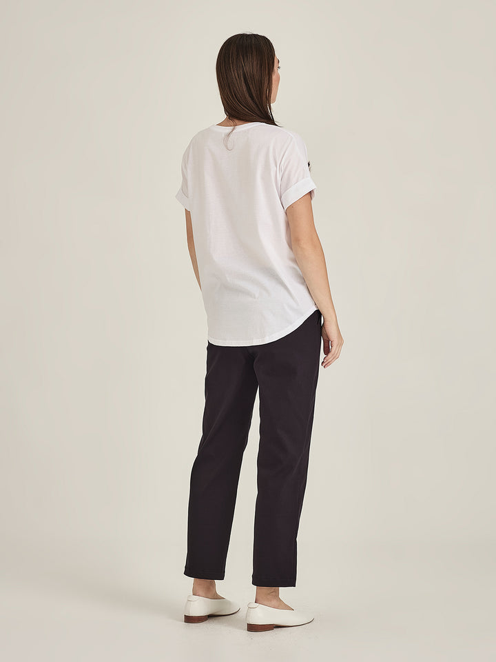 Audrey Cigarette Pants (Navy)
