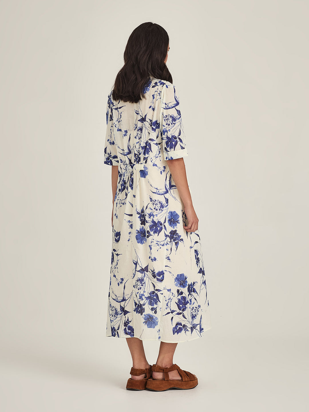 Courtney Dress (Lapis / Chalk)