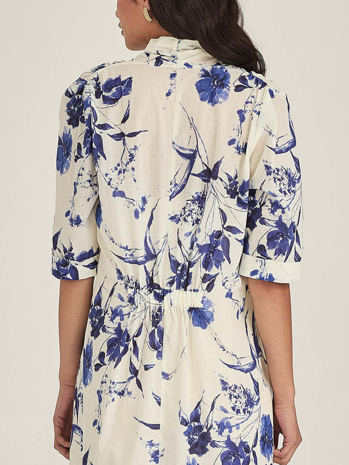 Courtney Dress (Lapis / Chalk)