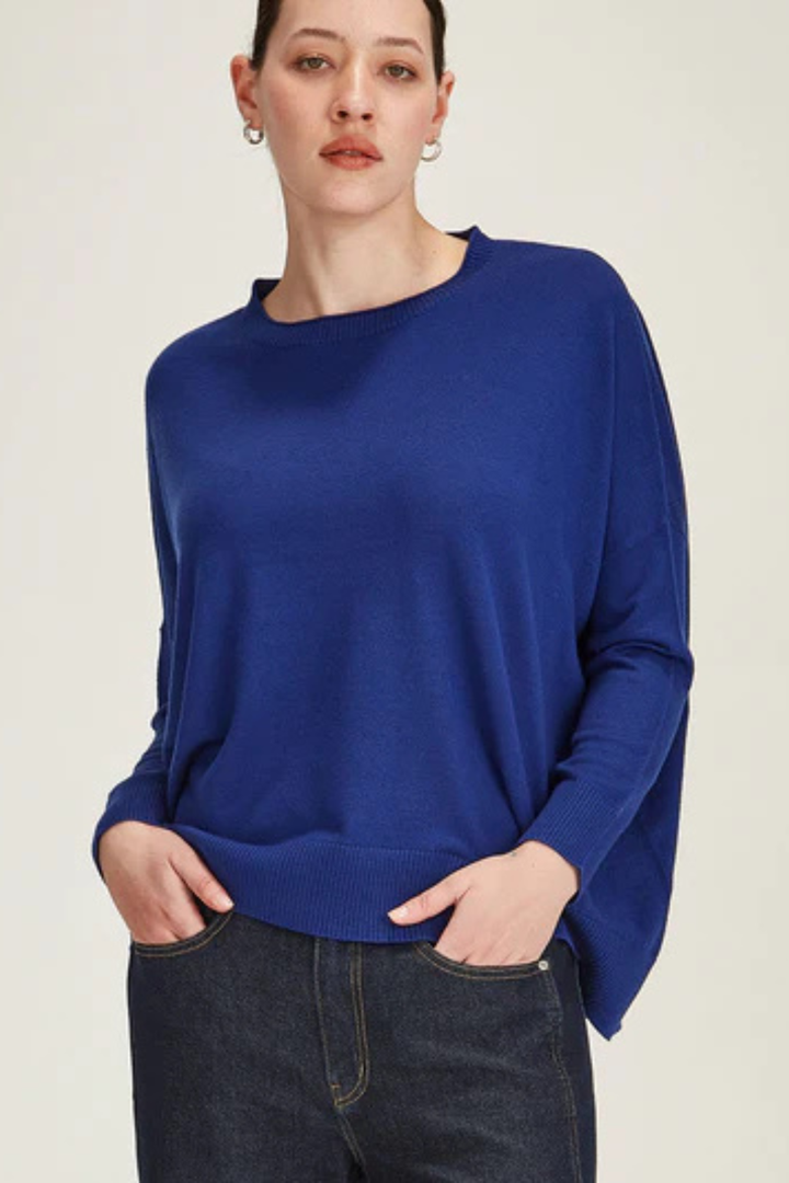 Gemma Merino Weekender (Cobalt)