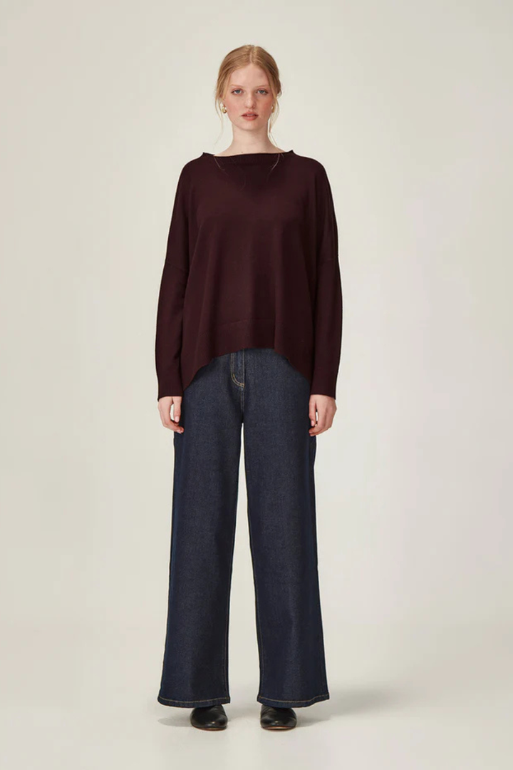 Gemma Merino Weekender (Plum)