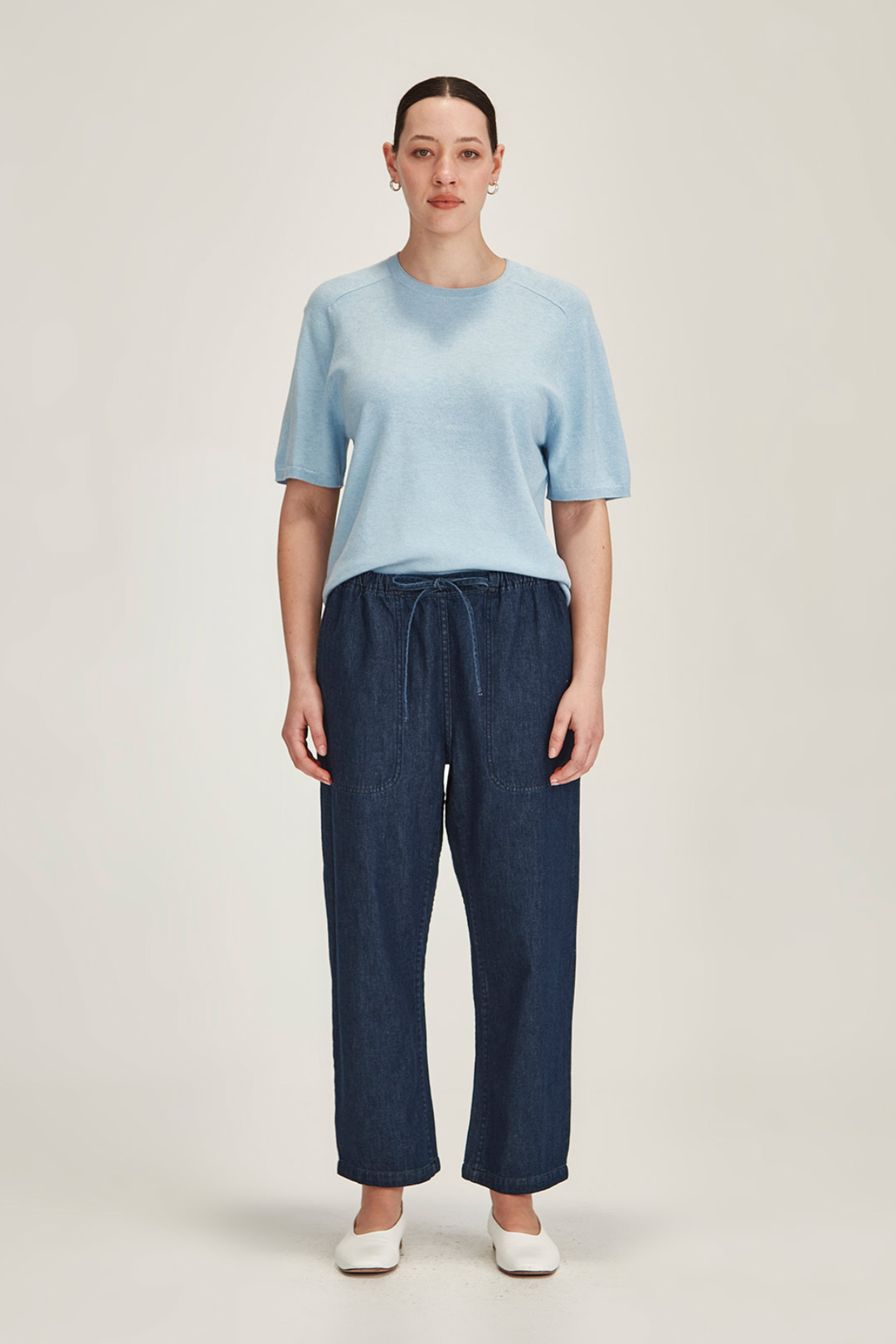 Ginza Drawstring Jean (Dark Wash)