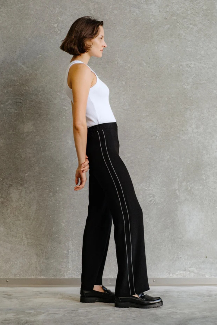Longline Landscape Pant (Black/White)