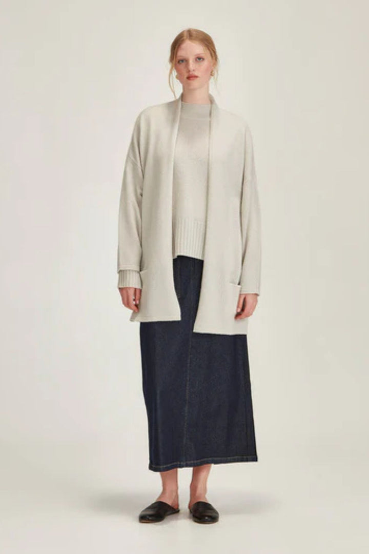 Morrissey Drape Cardigan (Vapour)