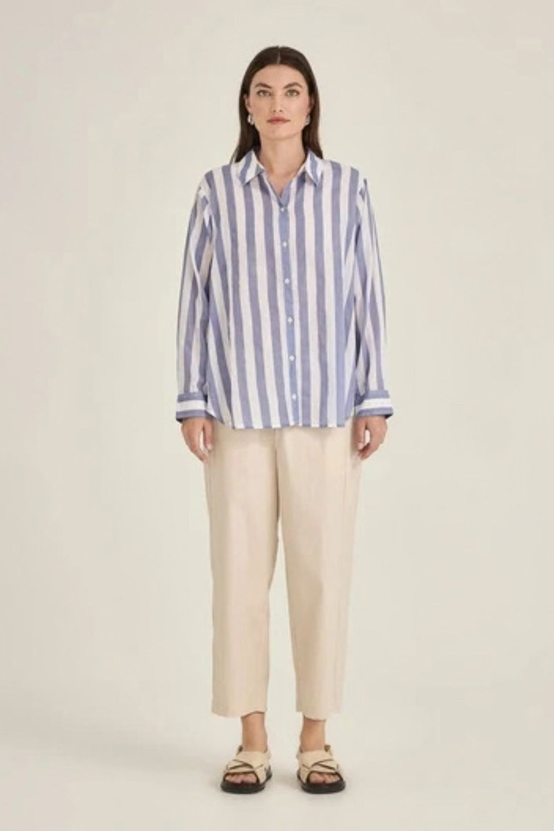 Positano Stripe Shirt (Blue/White)