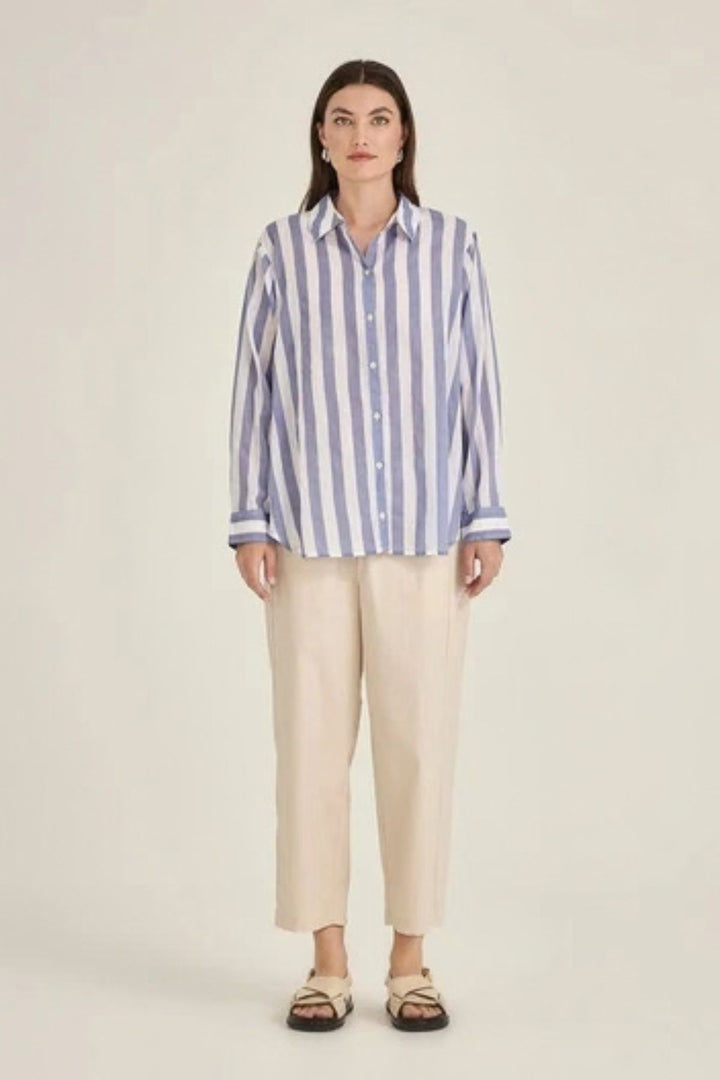 Positano Stripe Shirt (Blue/White)