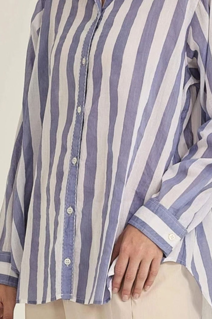 Positano Stripe Shirt (Blue/White)