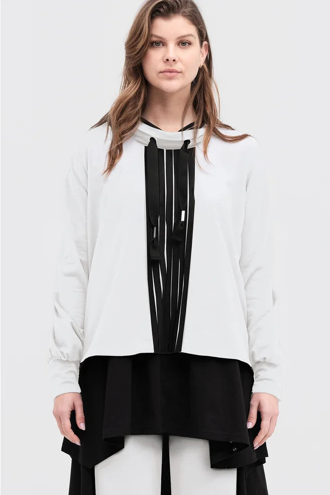 Strip Brink Sweater (Ivory / Black)