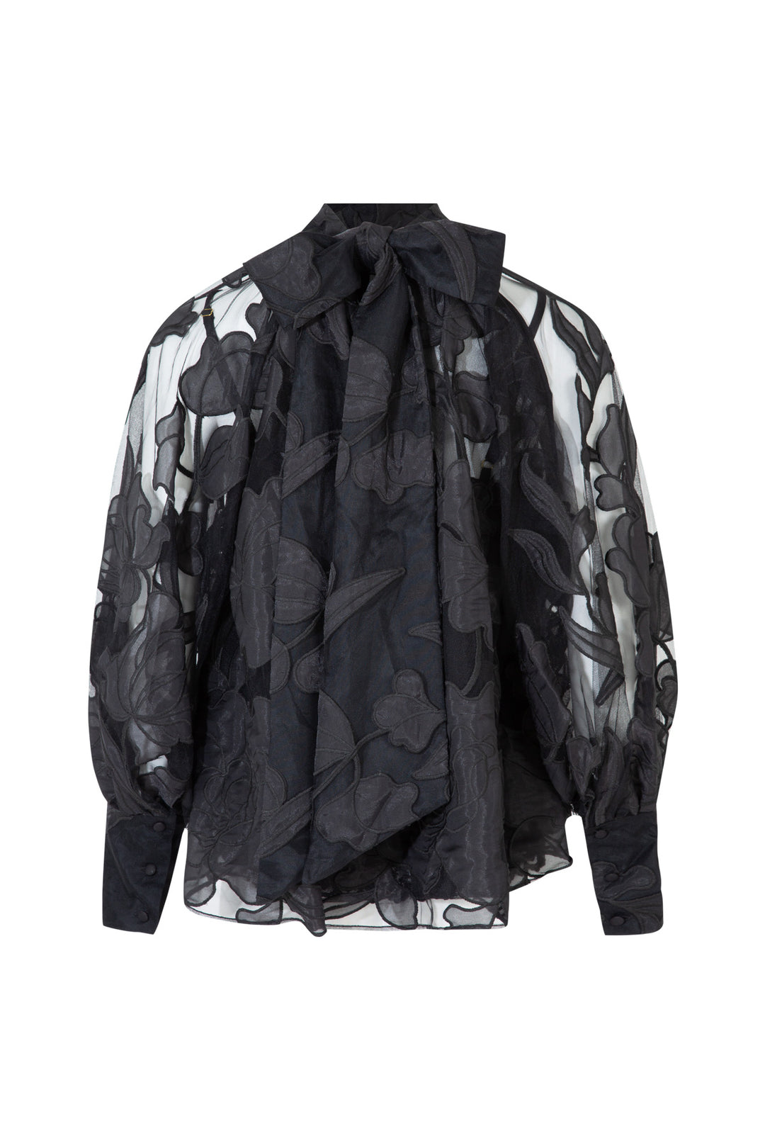 ON A SHEER DAY Blouse (Black)