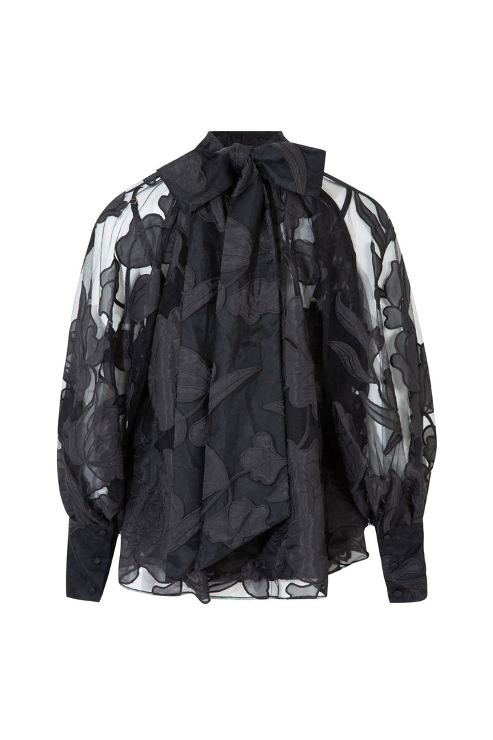 ON A SHEER DAY Blouse (Black)
