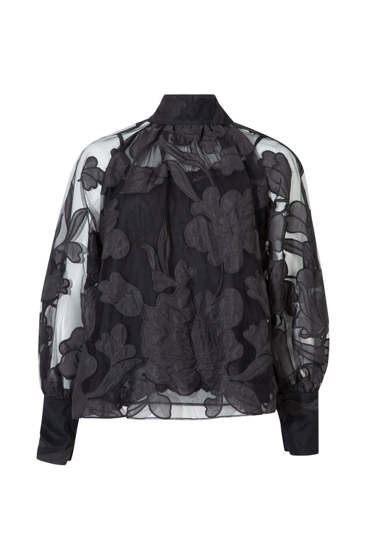 ON A SHEER DAY Blouse (Black)