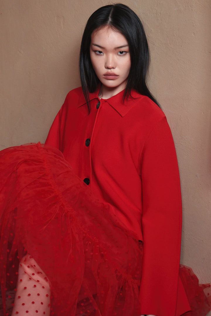 FLARING IS CARING Jacket (Red)