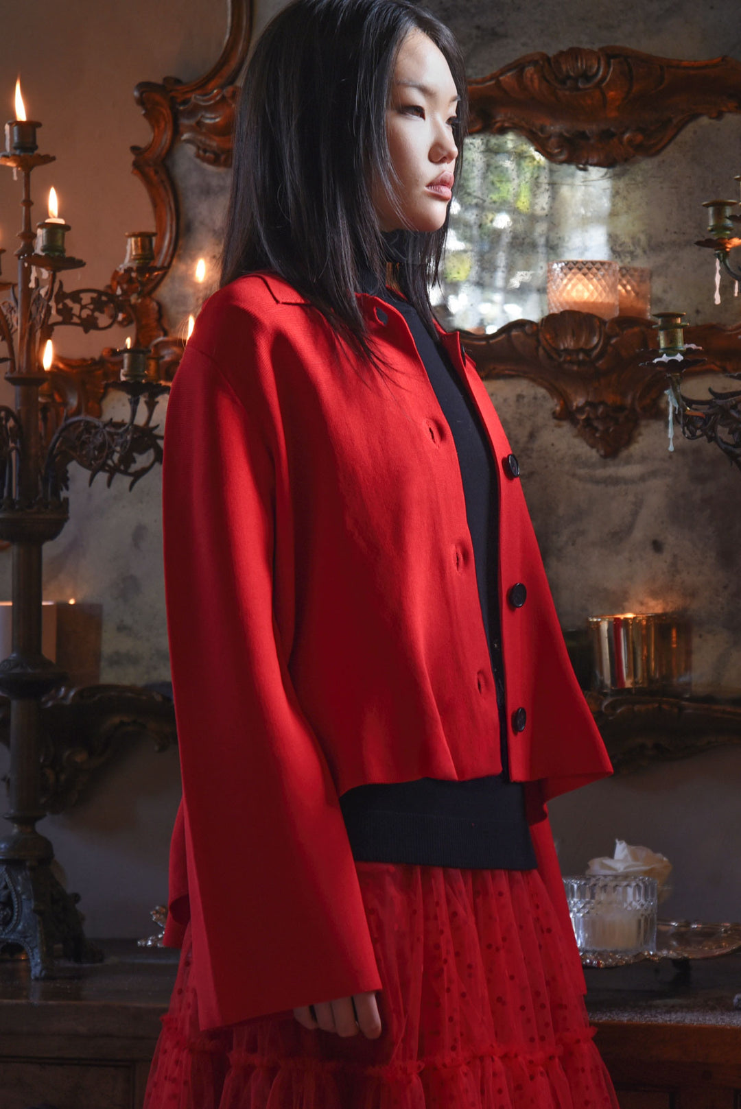 FLARING IS CARING Jacket (Red)