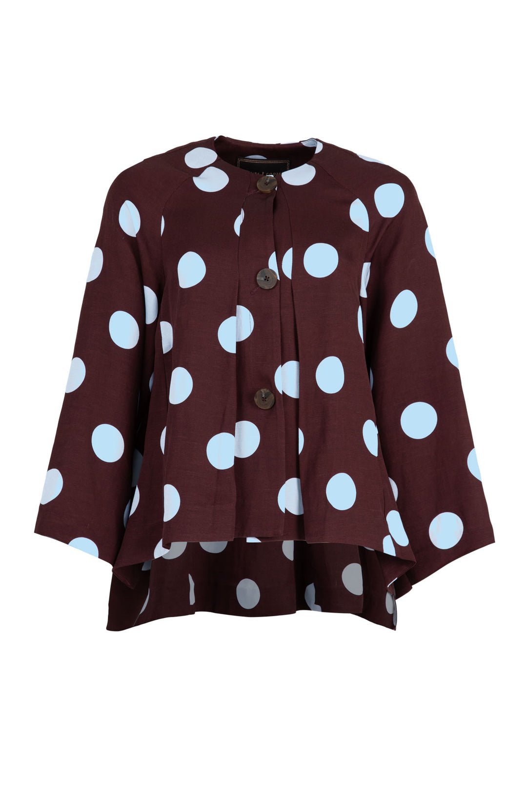 TIME TO SWING Jacket (Chocolate / Blue spot)