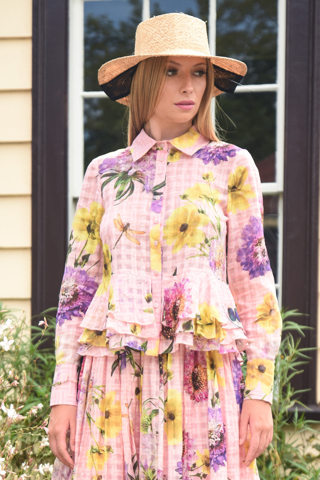 GOOD GOSSIP SHIRT (Pink Floral)