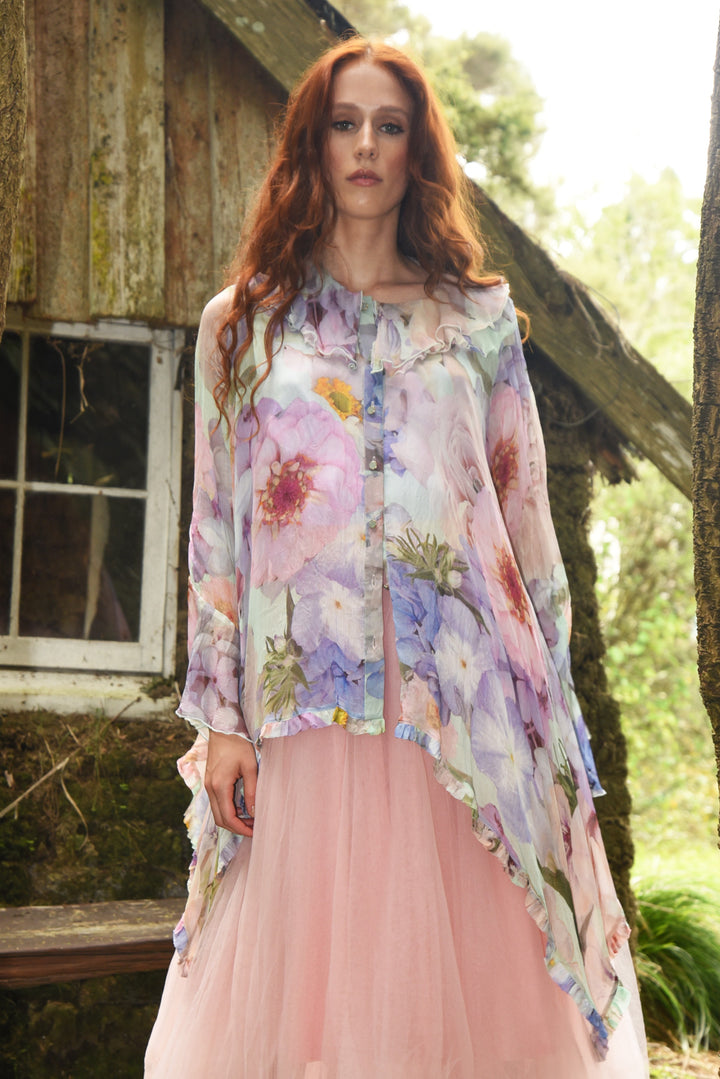BOP FRILL YOU DROP TOP (Pastel Floral)