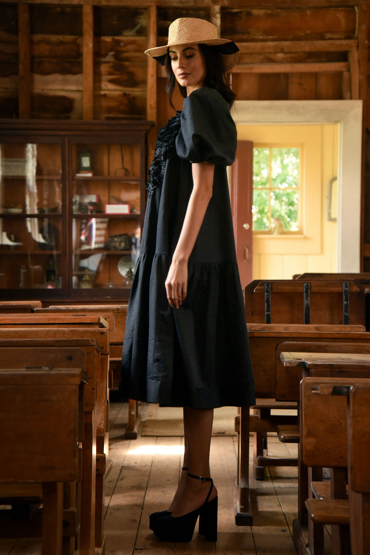 RACING HEARTS DRESS (Black)