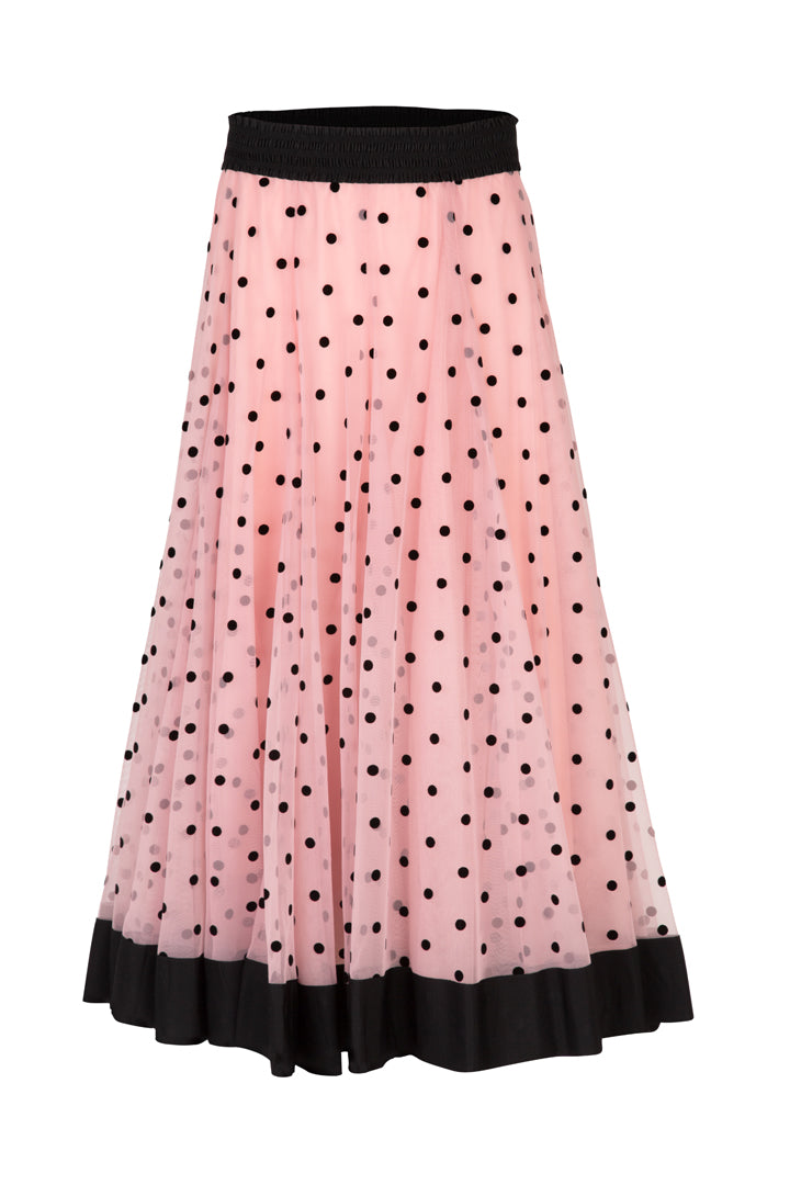 FLARE FOR FUN SKIRT (Blush/Black)